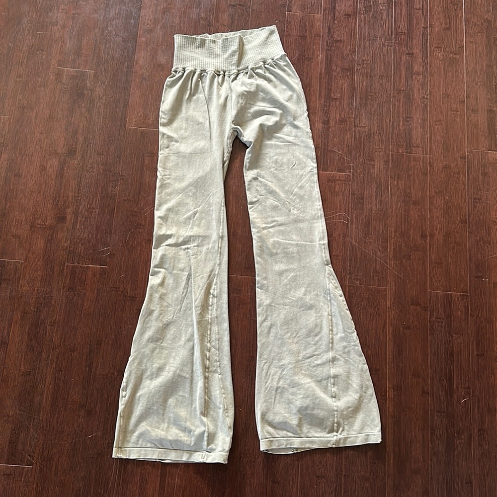 Free People Movement Good Karma Flared Legging Seafoam/Grey
